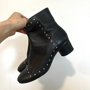 Rebecca Minkoff Black Studded Ankle Booties